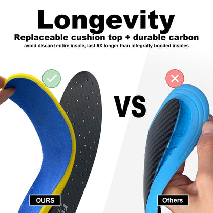 Carbon Fiber Sports Insoles 2-IN-1